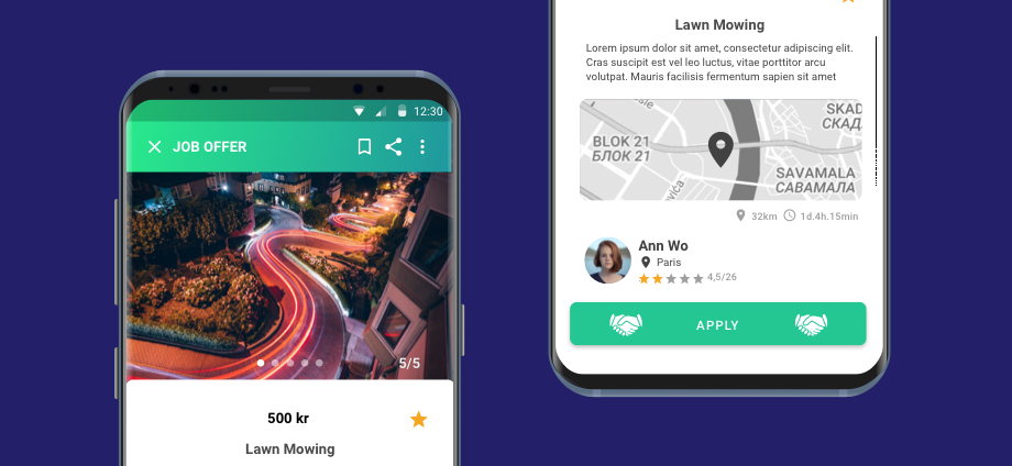 Mobile App & Website project JobDeal